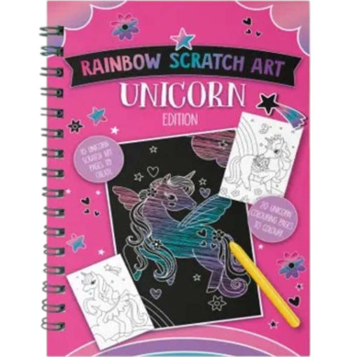 Picture of SCRATCH ART BOOK UNICORN